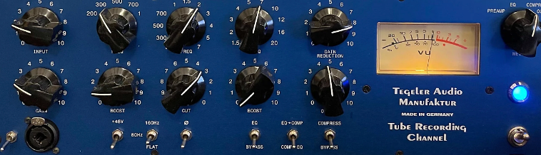 Tegeler Audio Manufaktur Tube Recording Channel 2006 blue Tegeler Audio Manufaktur Tube Recording Channel 2006 blue